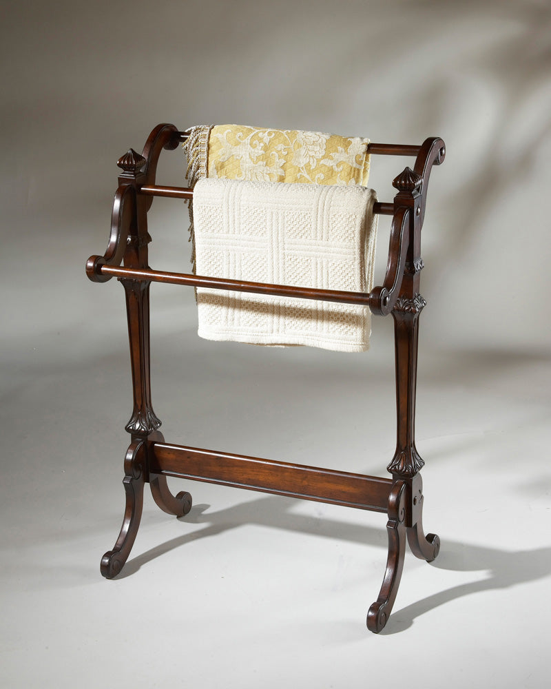 Butler Specialty Company - Newhouse 37.25 in. H x 29.25 in. W Rectangular Wood Blanket Stand, Dark Brown - 1910024
