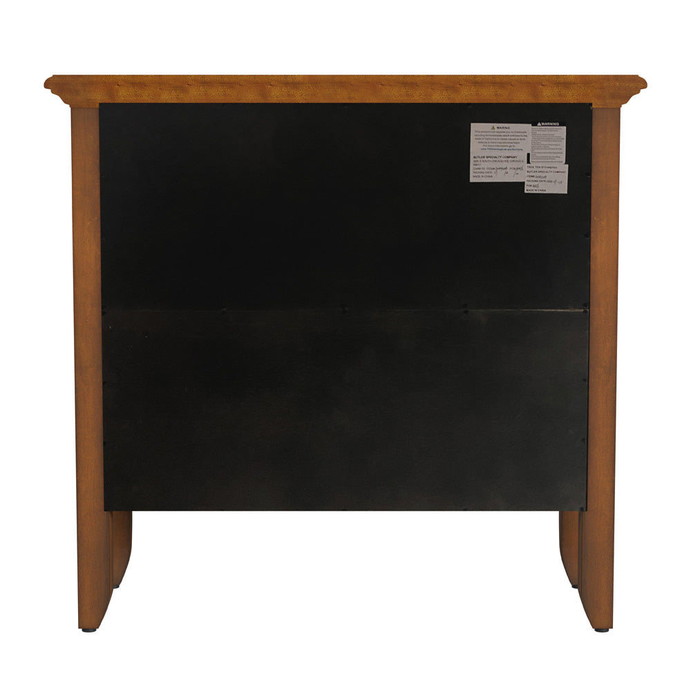 Butler Specialty Company - Newport 32 in. W 2 Shelf Bookcase, Medium Brown - 3044101
