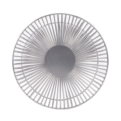Butler Specialty Company - Nicholas 14 in. W Round Specialty Shaped Metal Side Table, Silver - 3318220