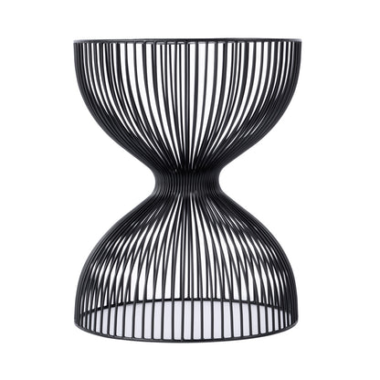 Butler Specialty Company - Nicola Outdoor 14 in. W Round Specialty Shaped Metal Side Table, Black - 3318437