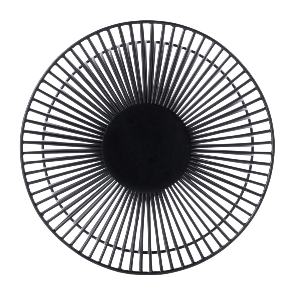 Butler Specialty Company - Nicola Outdoor 14 in. W Round Specialty Shaped Metal Side Table, Black - 3318437