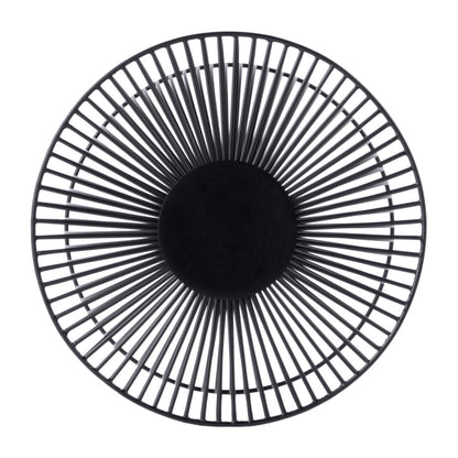 Butler Specialty Company - Nicola Outdoor 14 in. W Round Specialty Shaped Metal Side Table, Black - 3318437