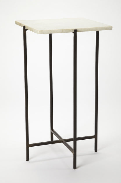 Butler Specialty Company - Nigella 11.5 in. W Square Marble & Metal Side Table, Multi-Color - 5246389
