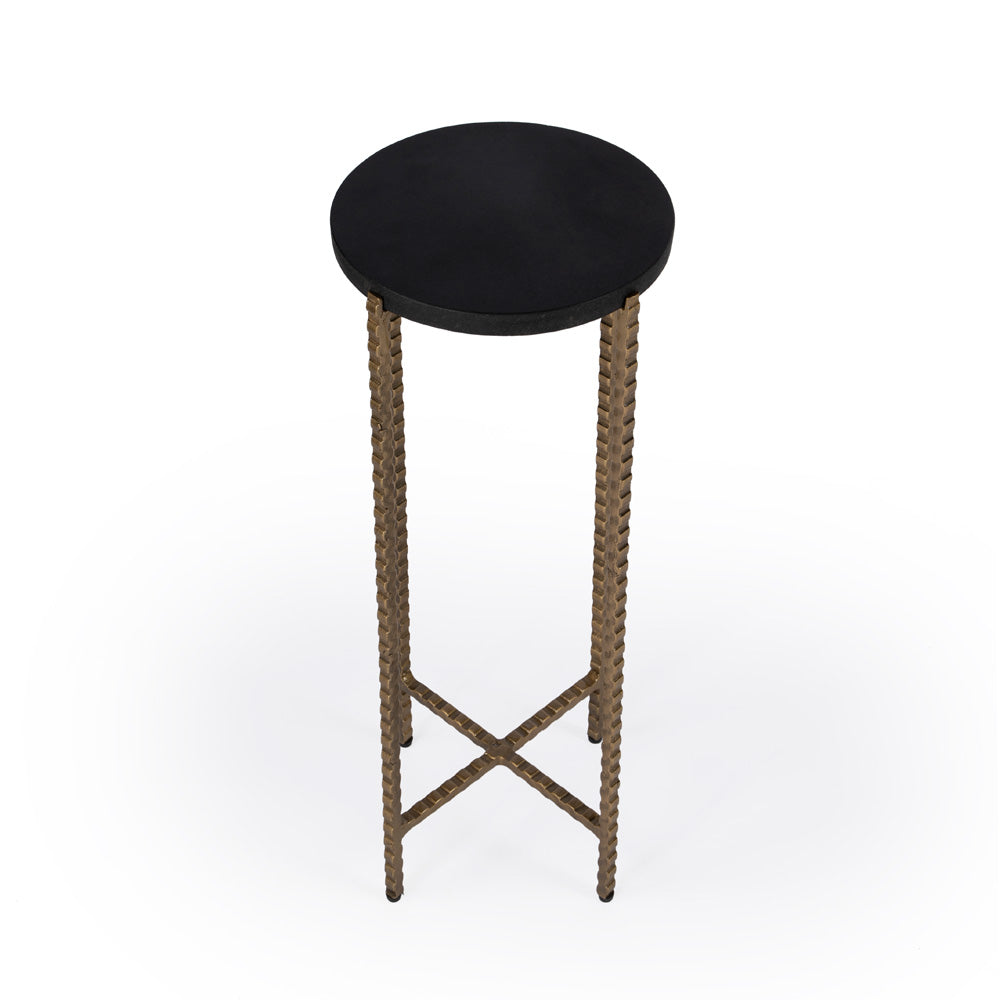 Butler Specialty Company - Nigella Granite Cross Legs Side Table, Multi-Color - 5612414