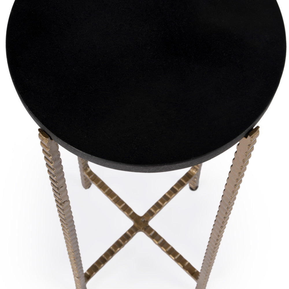 Butler Specialty Company - Nigella Granite Cross Legs Side Table, Multi-Color - 5612414