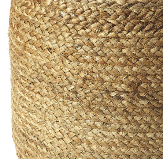 Butler Specialty Company - Noosa Jute 16"W Pouffe, Light Brown - 5291140