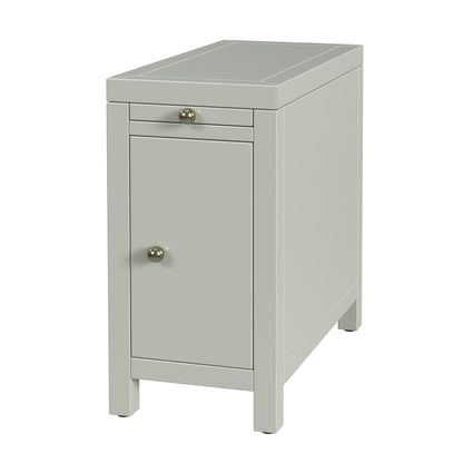 Butler Specialty Company - Nora 12 in. W Rectangular Wood 1 Door Narrow End Table w Pull-Out Tray, Sage Green - 5940480 view 1