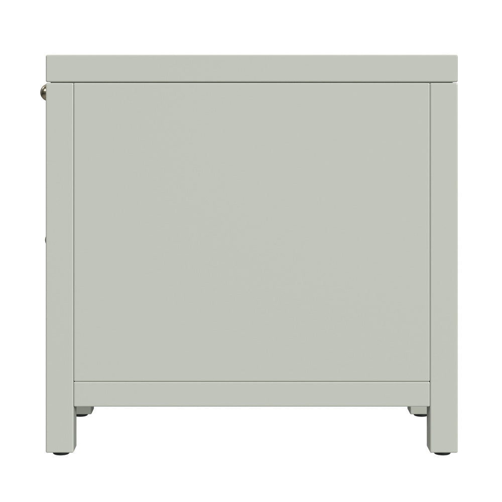 Butler Specialty Company - Nora 12 in. W Rectangular Wood 1 Door Narrow End Table w Pull-Out Tray, Sage Green - 5940480 view 4