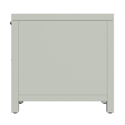Butler Specialty Company - Nora 12 in. W Rectangular Wood 1 Door Narrow End Table w Pull-Out Tray, Sage Green - 5940480 view 4