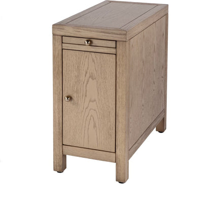 Butler Specialty Company Nora 12 in. W Wood 1 Door End Table with Pull-Out Tray  - Light Brown - 5940492 view 1