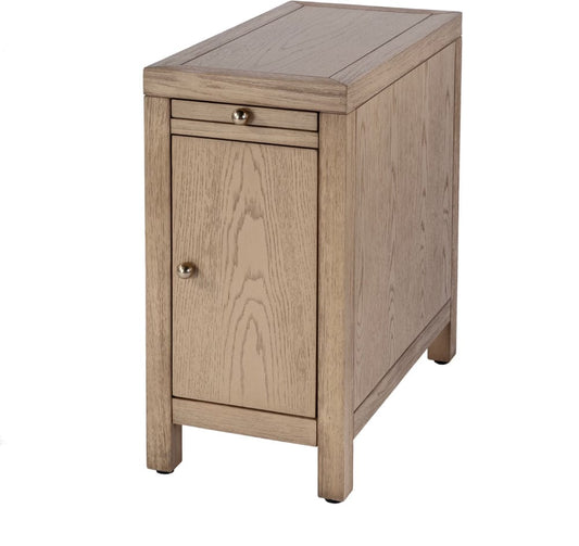 Butler Specialty Company Nora 12 in. W Wood 1 Door End Table with Pull-Out Tray  - Light Brown - 5940492 view 1
