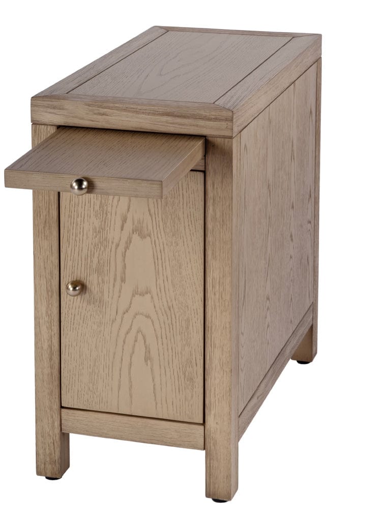 Butler Specialty Company Nora 12 in. W Wood 1 Door End Table with Pull-Out Tray  - Light Brown - 5940492 view 3