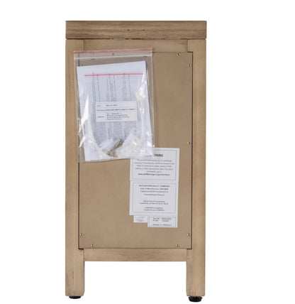 Butler Specialty Company Nora 12 in. W Wood 1 Door End Table with Pull-Out Tray  - Light Brown - 5940492 view 5