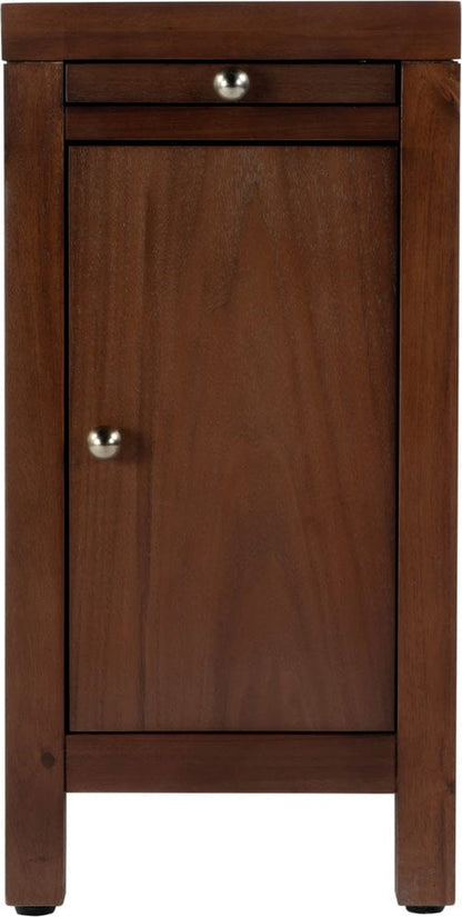 Butler Specialty Company Nora 12 in. W Wood 1 Door End Table with Pull-Out Tray  - Medium Brown - 5940489 view 2