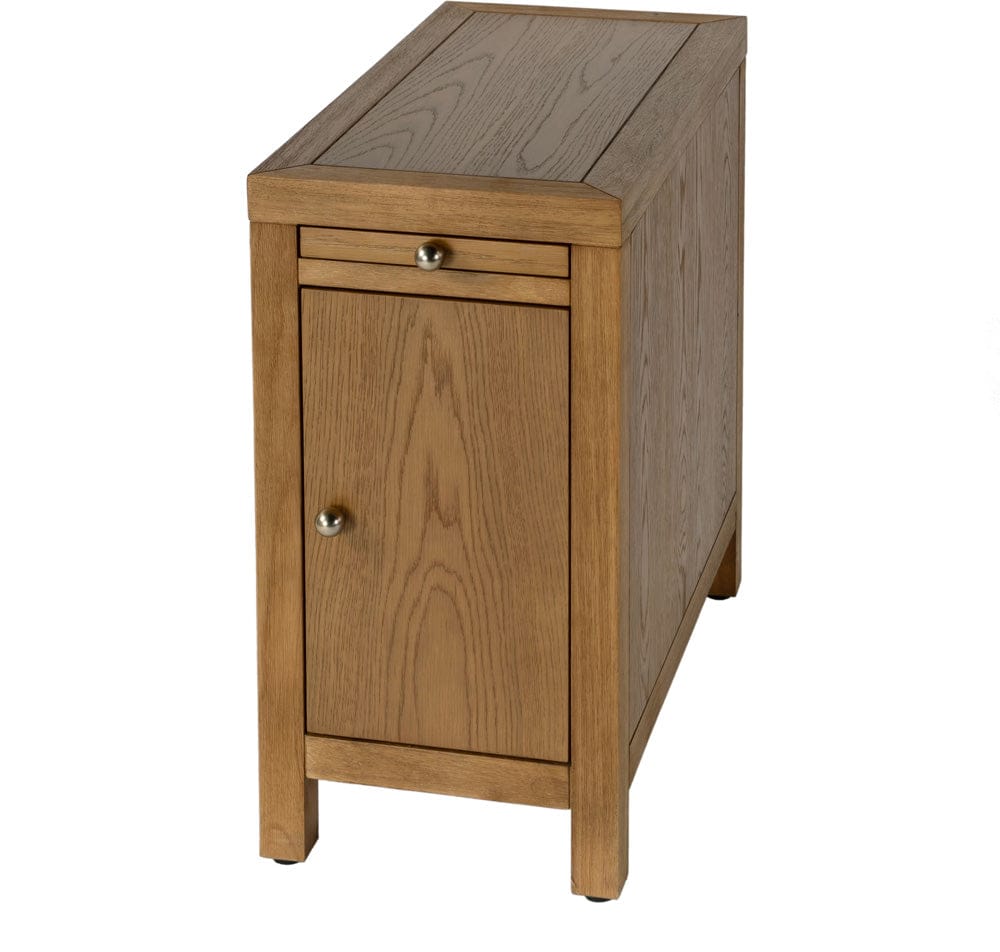 Butler Specialty Company Nora 12 in. W Wood 1 Door End Table with Pull-Out Tray  - Natural - 5940452 view 1