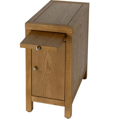 Butler Specialty Company Nora 12 in. W Wood 1 Door End Table with Pull-Out Tray  - Natural - 5940452 view 3
