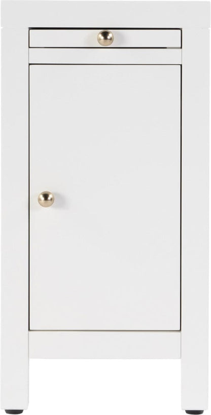 Butler Specialty Company Nora 12 in. W Wood 1 Door End Table with Pull-Out Tray  - White - 5940304 view 2