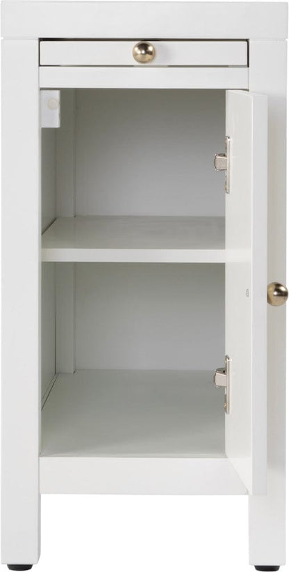 Butler Specialty Company Nora 12 in. W Wood 1 Door End Table with Pull-Out Tray  - White - 5940304 view 3