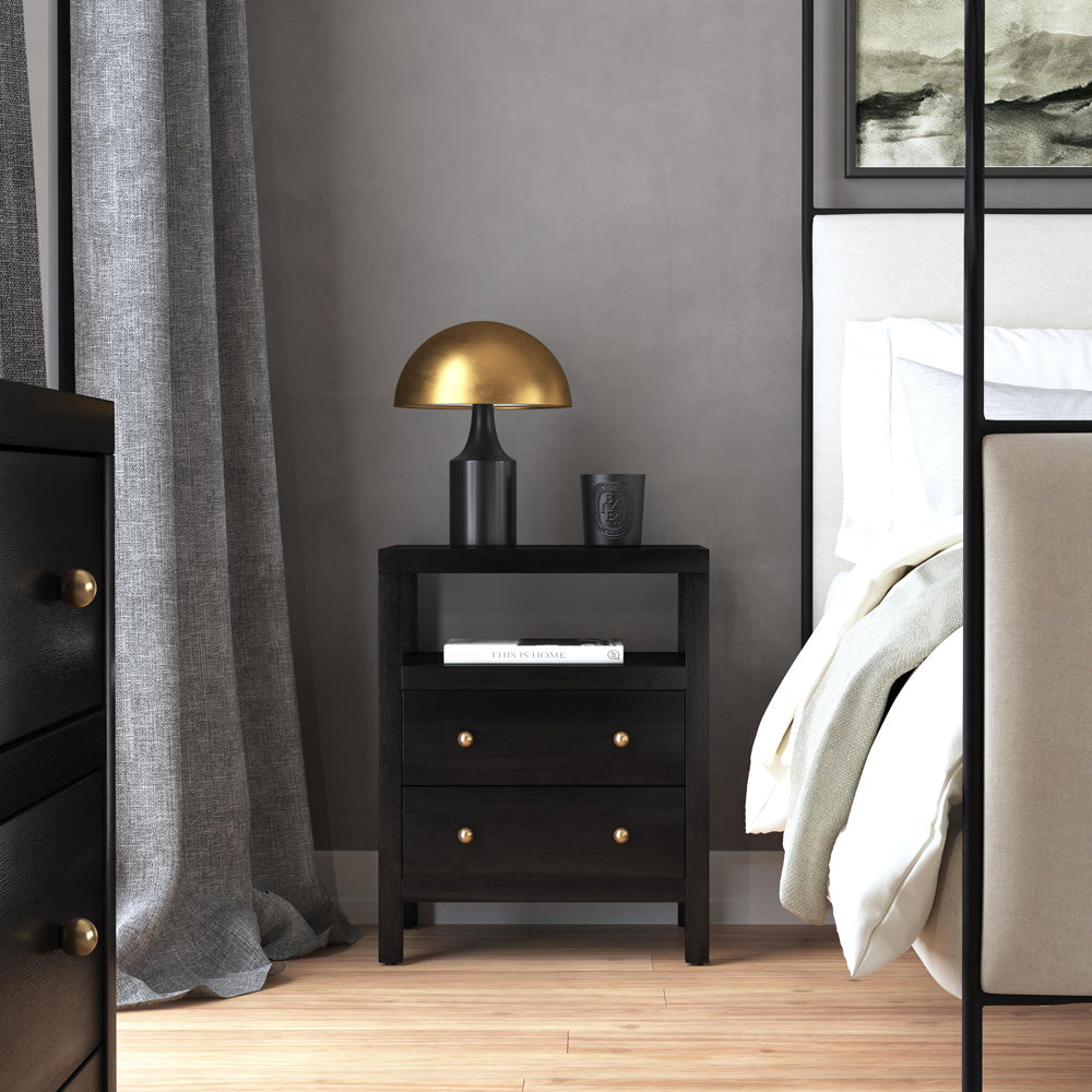 Butler Specialty Company - Nora 21 in. W 2 Drawer Wood Nightstand, Coffee - 5734451