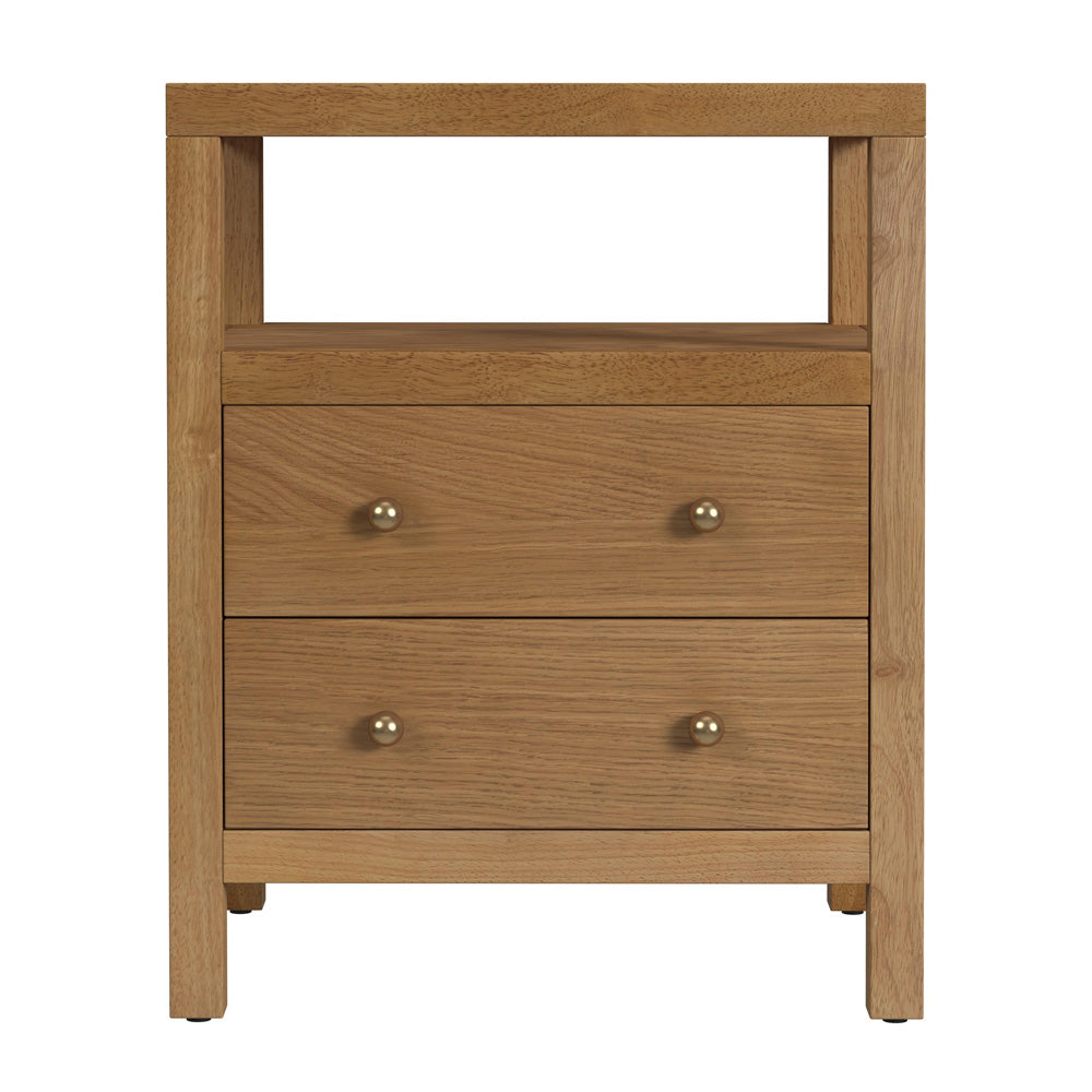 Butler Specialty Company - Nora 21 in. W 2 Drawer Wood Nightstand, Natural - 5734452