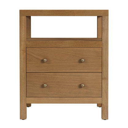 Butler Specialty Company - Nora 21 in. W 2 Drawer Wood Nightstand, Natural - 5734452