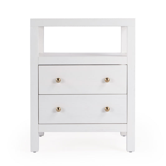 Butler Specialty Company - Nora 21 in. W 2 Drawer Wood Nightstand, White - 5734477