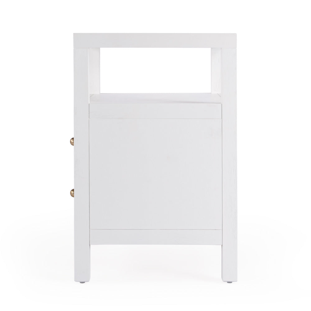 Butler Specialty Company - Nora 21 in. W 2 Drawer Wood Nightstand, White - 5734477