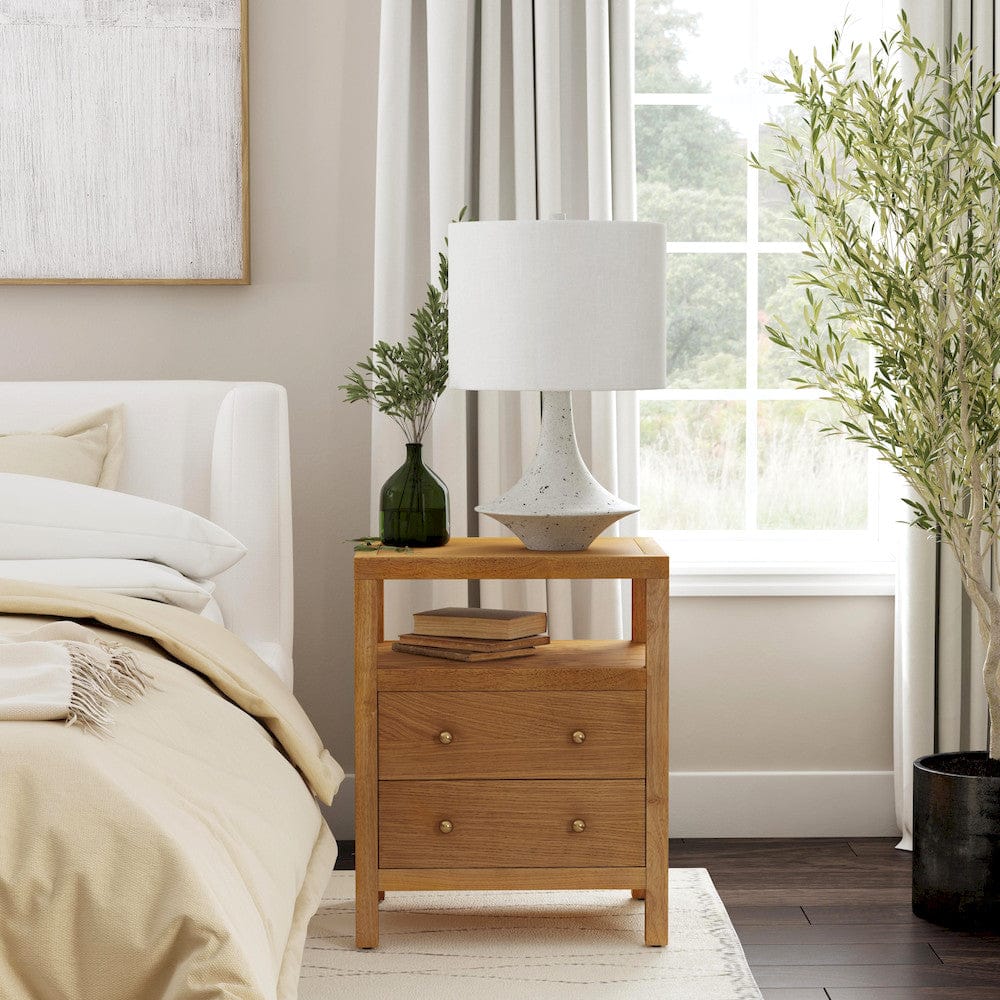 Butler Specialty Company - Nora 21 in. W 2 Drawer Wood Nightstand, Natural - 5734452 view 6