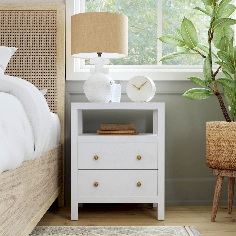 Butler Specialty Company - Nora 21 in. W 2 Drawer Wood Nightstand, White - 5734477 view 7