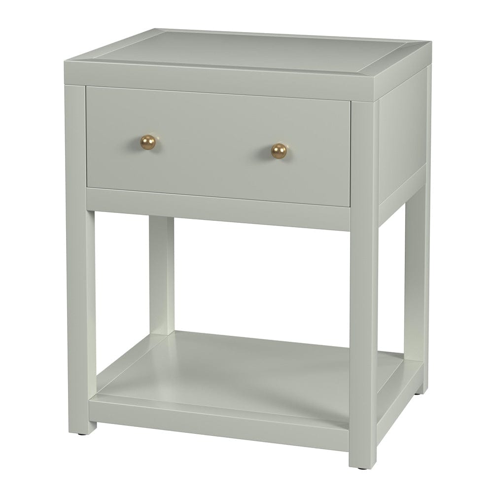 Butler Specialty Company - Nora 21 in. W Rectangular Wood 1 Drawer Small Nightstand w Lower Open Shelf, Sage Green - 5945480 view 1
