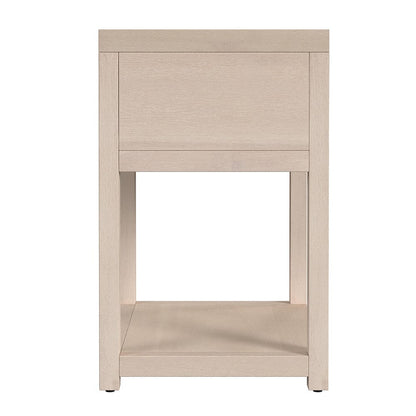 Butler Specialty Company - Nora 21 in. W Rectangular Wood 1 Drawer Small Nightstand w Lower Open Shelf, Taupe - 5945450 View 1