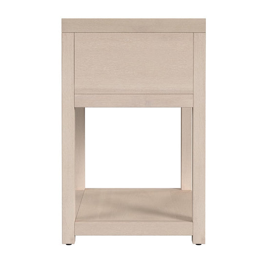 Butler Specialty Company - Nora 21 in. W Rectangular Wood 1 Drawer Small Nightstand w Lower Open Shelf, Taupe - 5945450 View 1