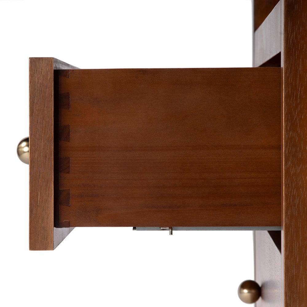Butler Specialty Company - Nora 21 in. W Rectangular Wood 2 Drawer Nightstand w Open Shelf, Medium Brown - 5734489 View 3