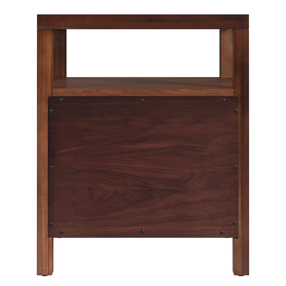 Butler Specialty Company - Nora 21 in. W Rectangular Wood 2 Drawer Nightstand w Open Shelf, Medium Brown - 5734489 View 4