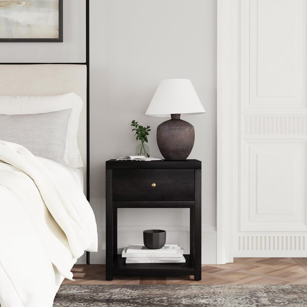 Butler Specialty Company Nora 21 in. W Wood 1 Drawer Small Nightstand with Shelf  - Coffee - 5945451 view 7