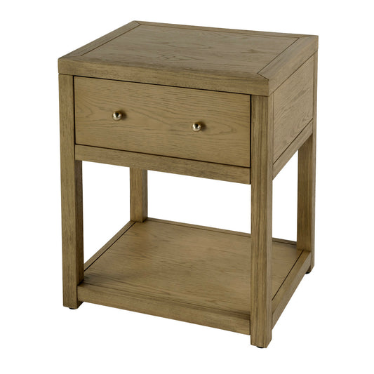 Butler Specialty Company Nora 21 in. W Wood 1 Drawer Small Nightstand with Shelf  - Light Brown - 5945492 view 1