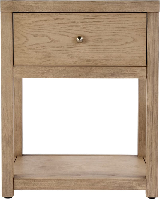 Butler Specialty Company Nora 21 in. W Wood 1 Drawer Small Nightstand with Shelf  - Light Brown - 5945492 view 2