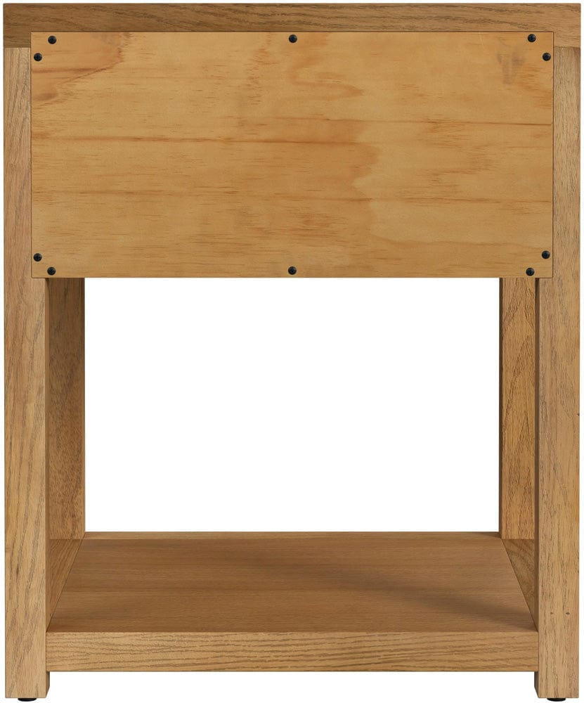 Butler Specialty Company Nora 21 in. W Wood 1 Drawer Small Nightstand with Shelf  - Natural - 5945452 view 4