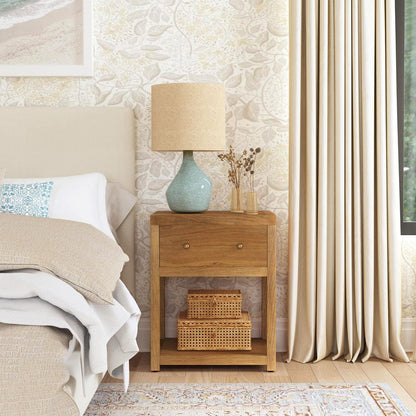 Butler Specialty Company Nora 21 in. W Wood 1 Drawer Small Nightstand with Shelf  - Natural - 5945452 view 7