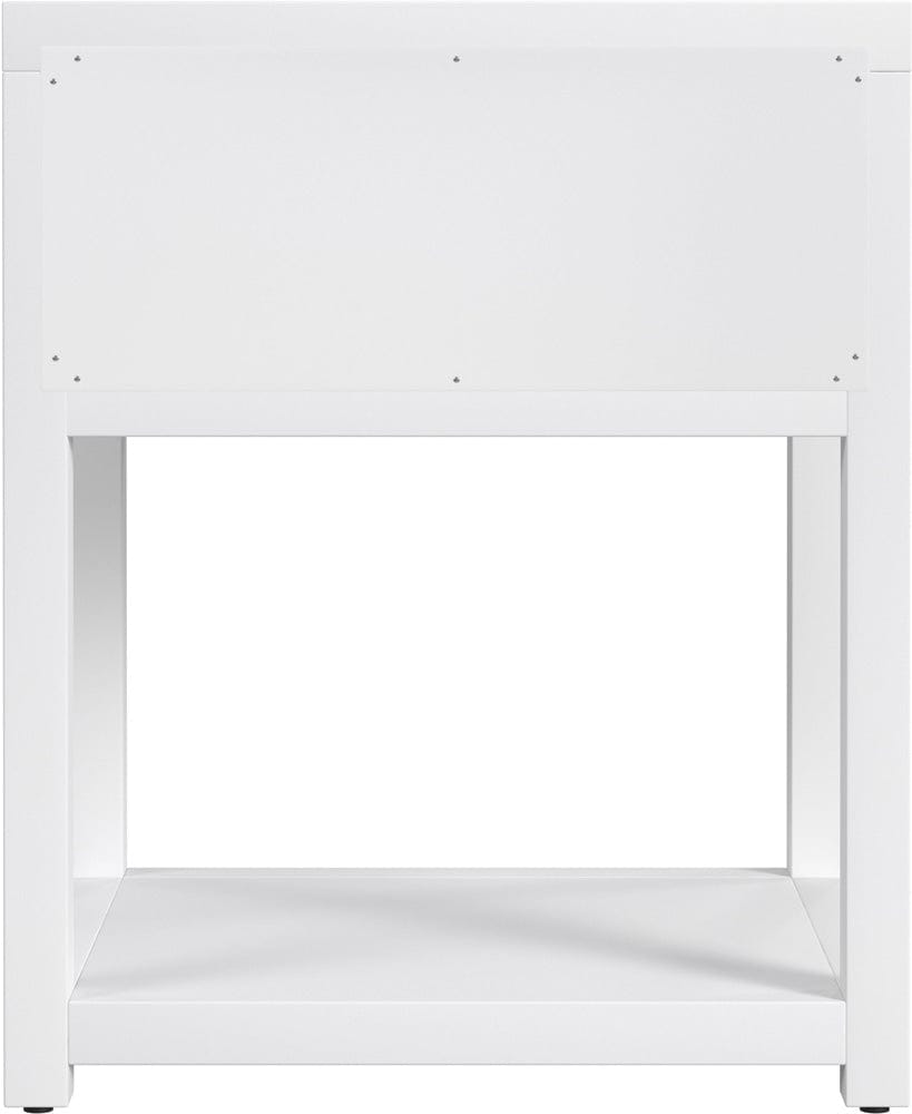 Butler Specialty Company - Nora 21 in. W Wood 1 Drawer Small Nightstand with Shelf  - Smooth White - 5945304 view 3