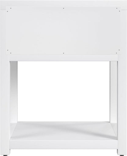 Butler Specialty Company - Nora 21 in. W Wood 1 Drawer Small Nightstand with Shelf  - Smooth White - 5945304 view 3