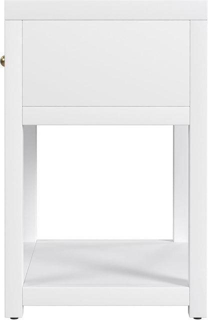 Butler Specialty Company - Nora 21 in. W Wood 1 Drawer Small Nightstand with Shelf  - Smooth White - 5945304 view 4