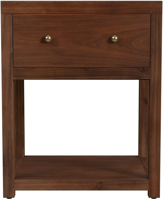 Butler Specialty Company - Nora 21 in. W Wood 1 Drawer Small Nightstand with Shelf  - Walnut - 5945489 view 2