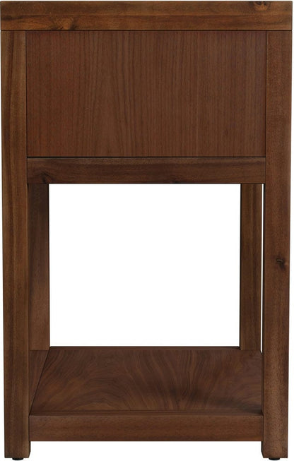 Butler Specialty Company - Nora 21 in. W Wood 1 Drawer Small Nightstand with Shelf  - Walnut - 5945489 view 4
