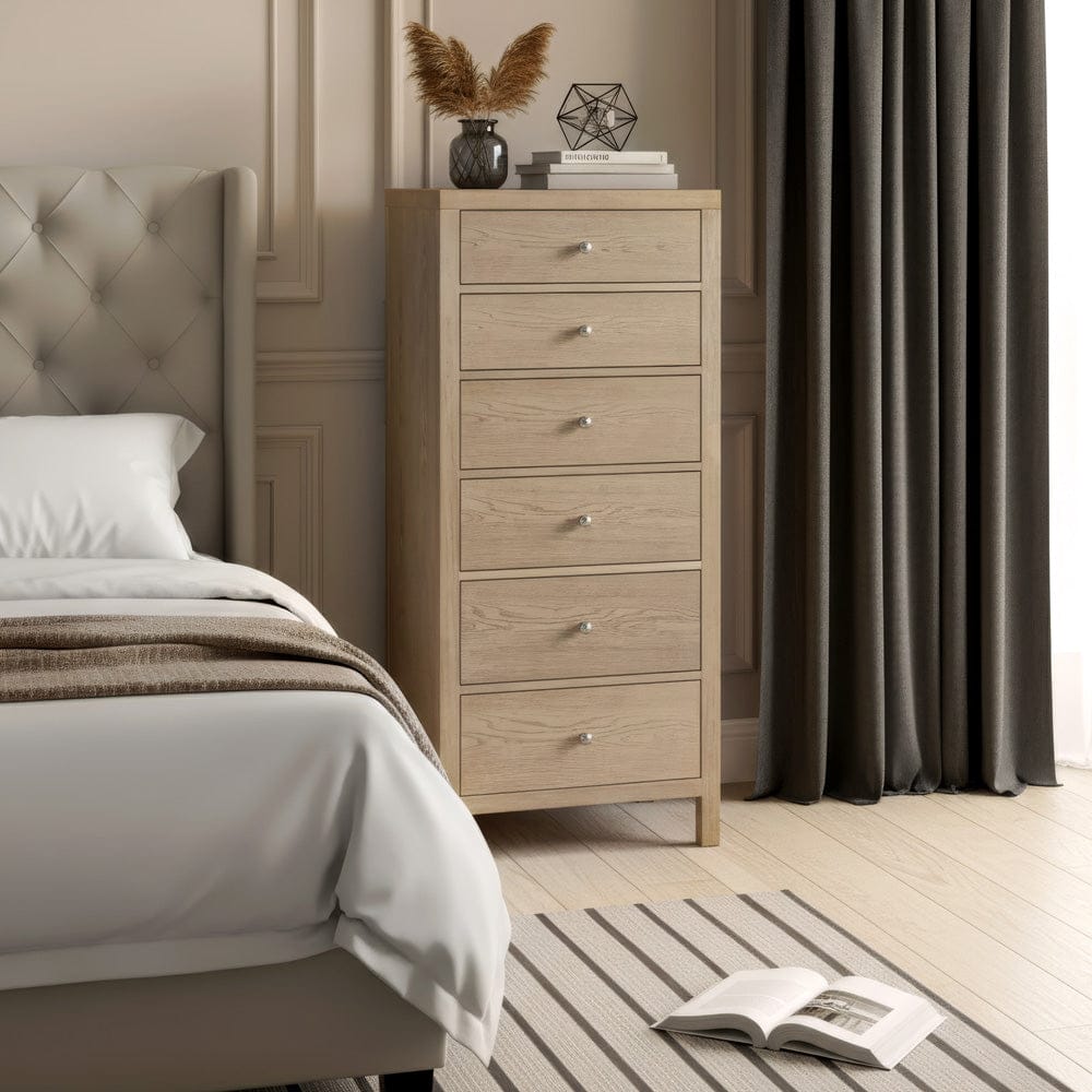 Butler Specialty Company - Nora 22 in. W Rectangular Wood 6 Drawer Lingerie Chest, Light Brown - 5942492 view 2