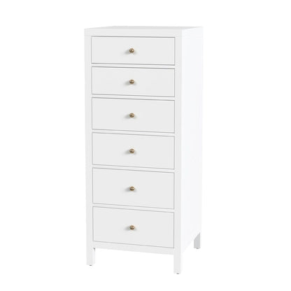 Butler Specialty Company - Nora 22 in. W Rectangular Wood 6 Drawer Lingerie Chest, Smooth White - 5942304 view 1