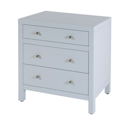 Butler Specialty Company - Nora 25 in. W Rectangular Wood 3 Drawer Nightstand, Light Blue - 5848522 view 1