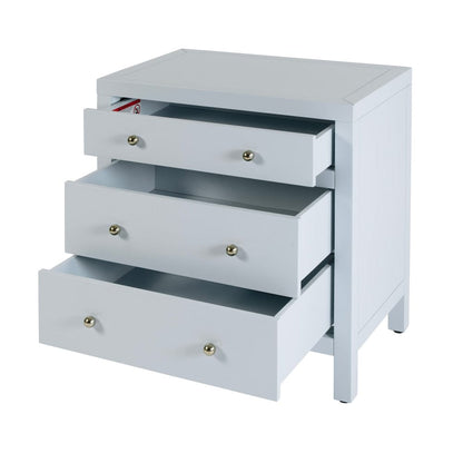 Butler Specialty Company - Nora 25 in. W Rectangular Wood 3 Drawer Nightstand, Light Blue - 5848522 view 3