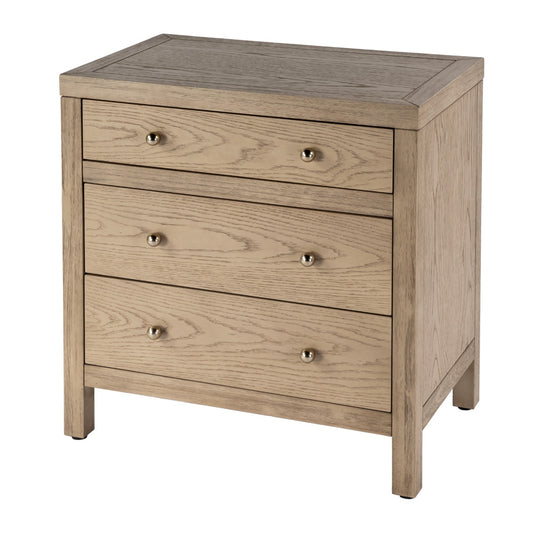 Butler Specialty Company - Nora 25 in. W Rectangular Wood 3 Drawer Nightstand, Light Brown - 5848492 view 1
