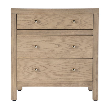 Butler Specialty Company - Nora 25 in. W Rectangular Wood 3 Drawer Nightstand, Light Brown - 5848492 view 2